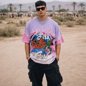 Warren Lotas Las Vegas Desert Cowboy Festival Graphic Tee Y2K Streetwear
